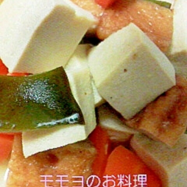 さつま揚げと高野豆腐の煮物